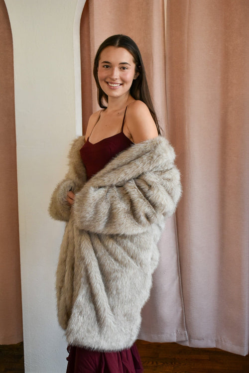 Pixie Tipped Faux Fur Coat