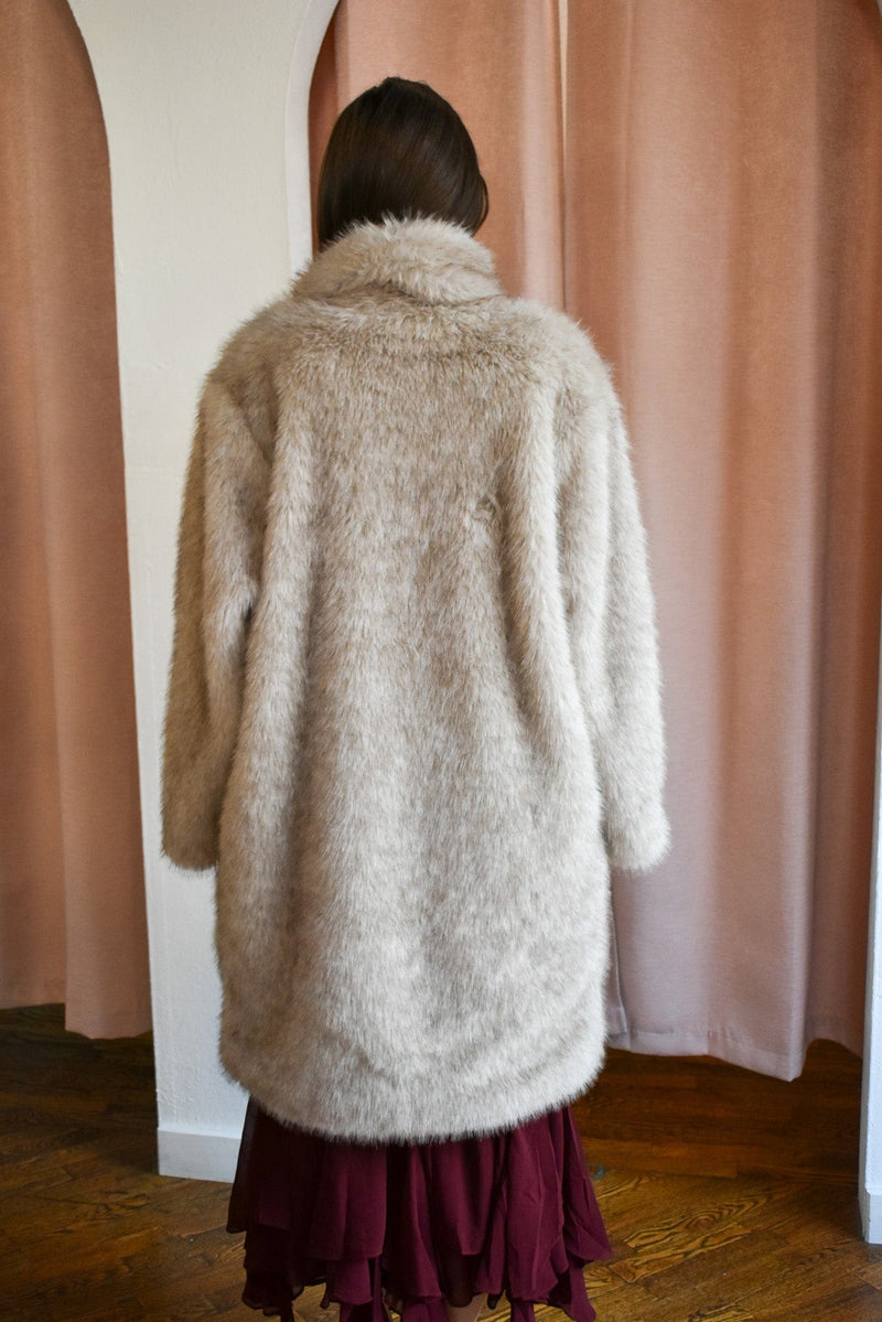 Pixie Tipped Faux Fur Coat
