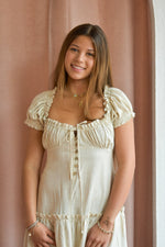 Maggie Ruffle Sleeve Mini Dress