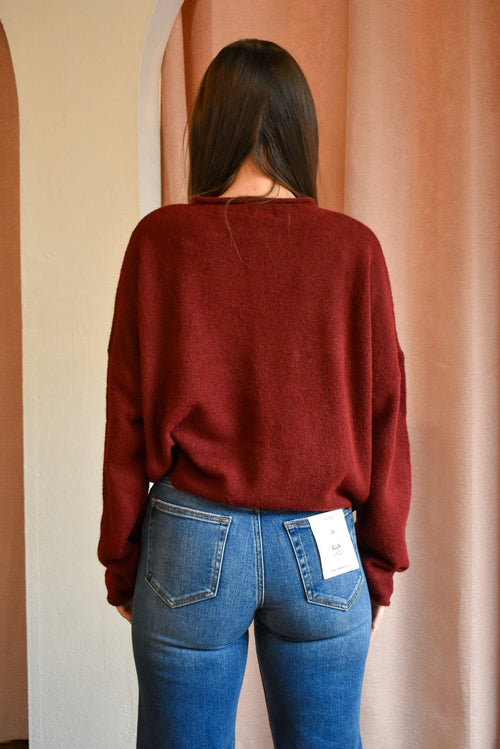 Piper Cardigan- Wine
