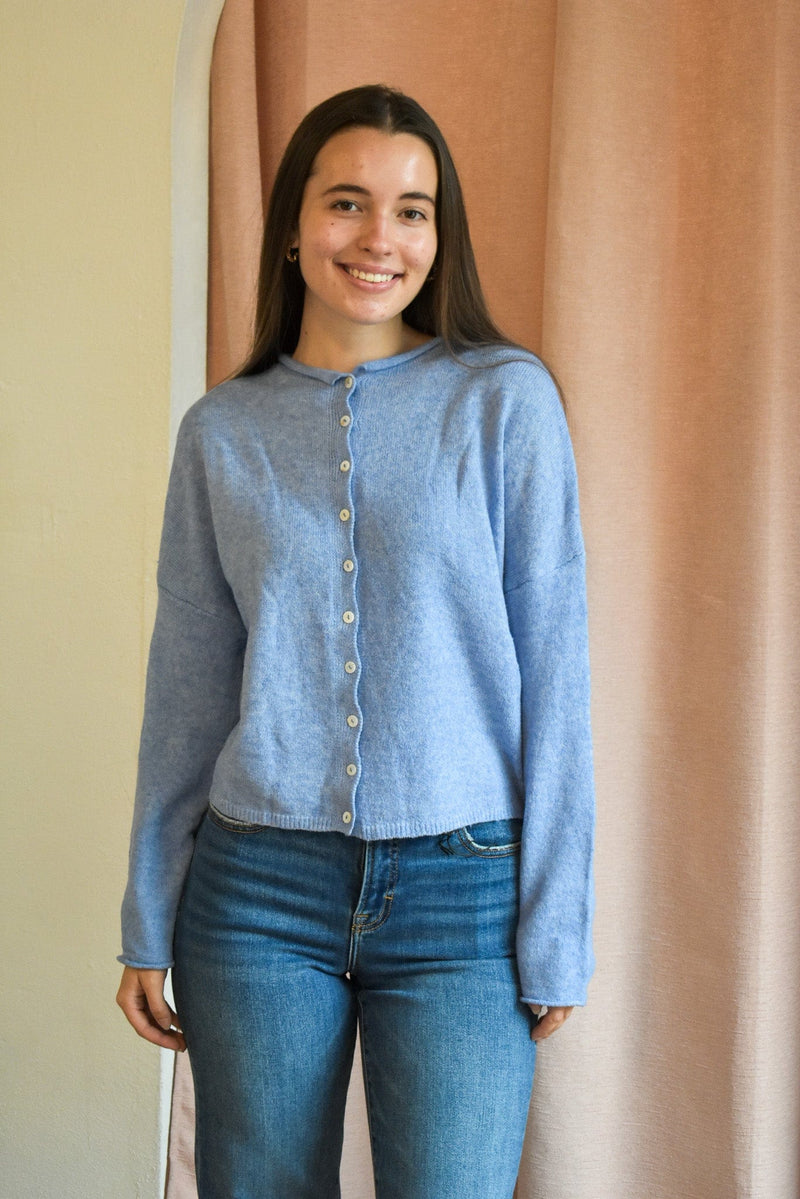 Piper Cardigan- Dusty Blue