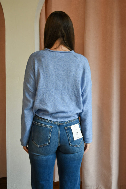 Piper Cardigan- Dusty Blue