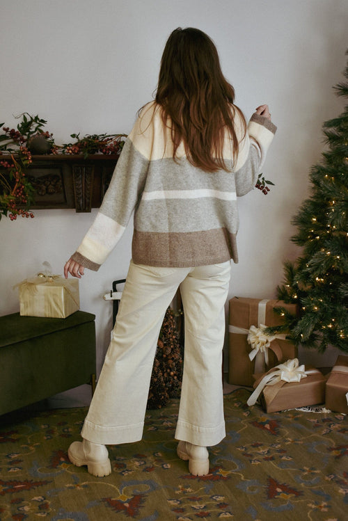 Foggy Morning Colorblocked Sweater