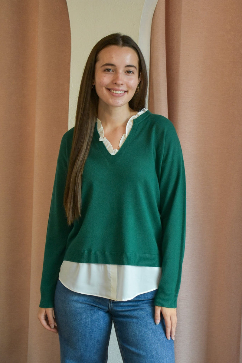 BEST SELLER Take Two Layer Sweater- 2 Colors!
