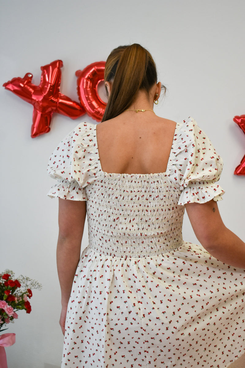 Rosette Mini Dress