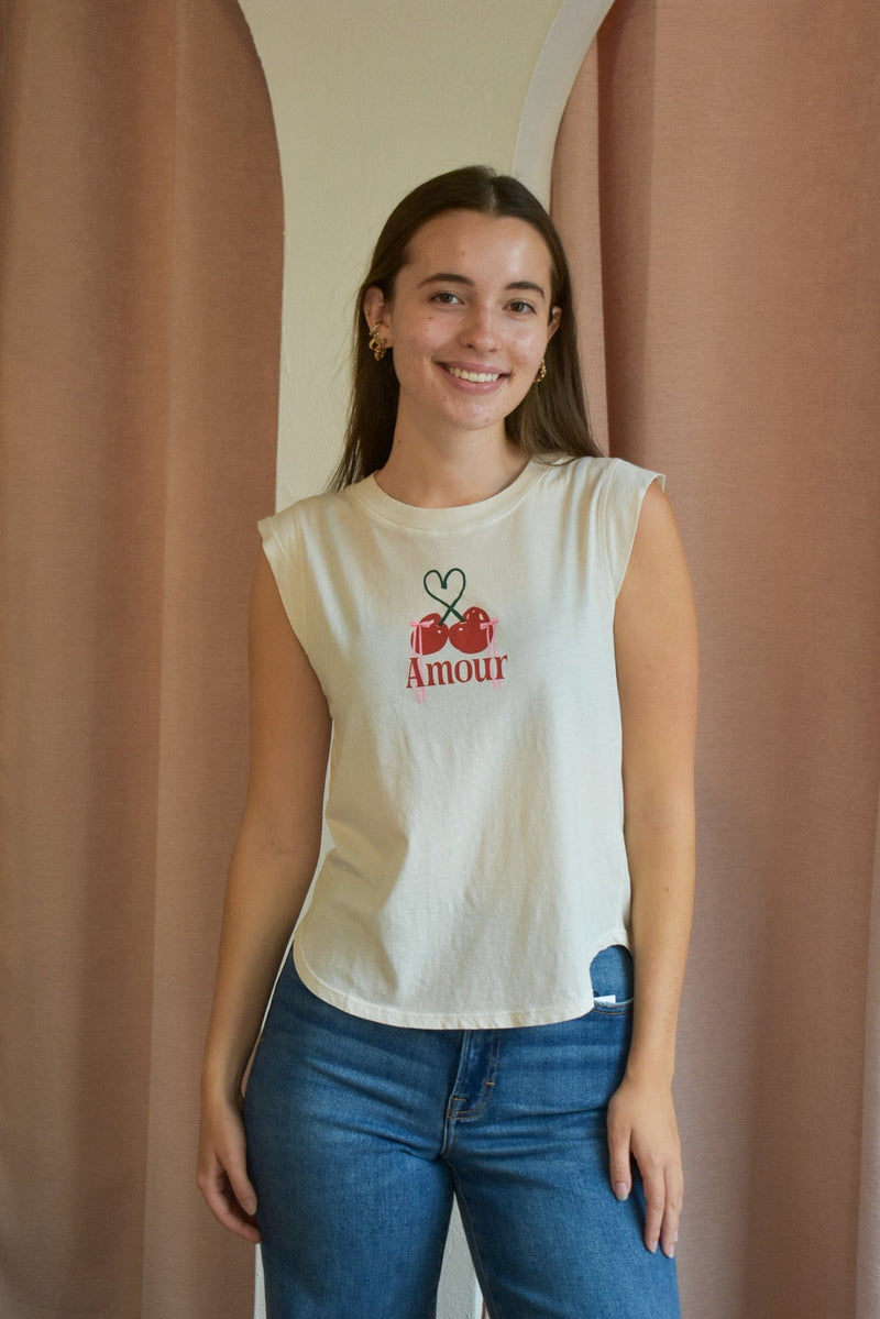 Amour Cherries Muscle Tank