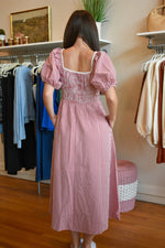 Nat Gingham Midi Dress