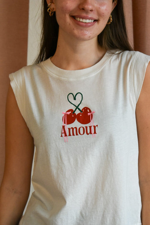 Amour Cherries Muscle Tank