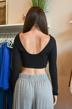 Crop Long Sleeve Tee- 2 Colors