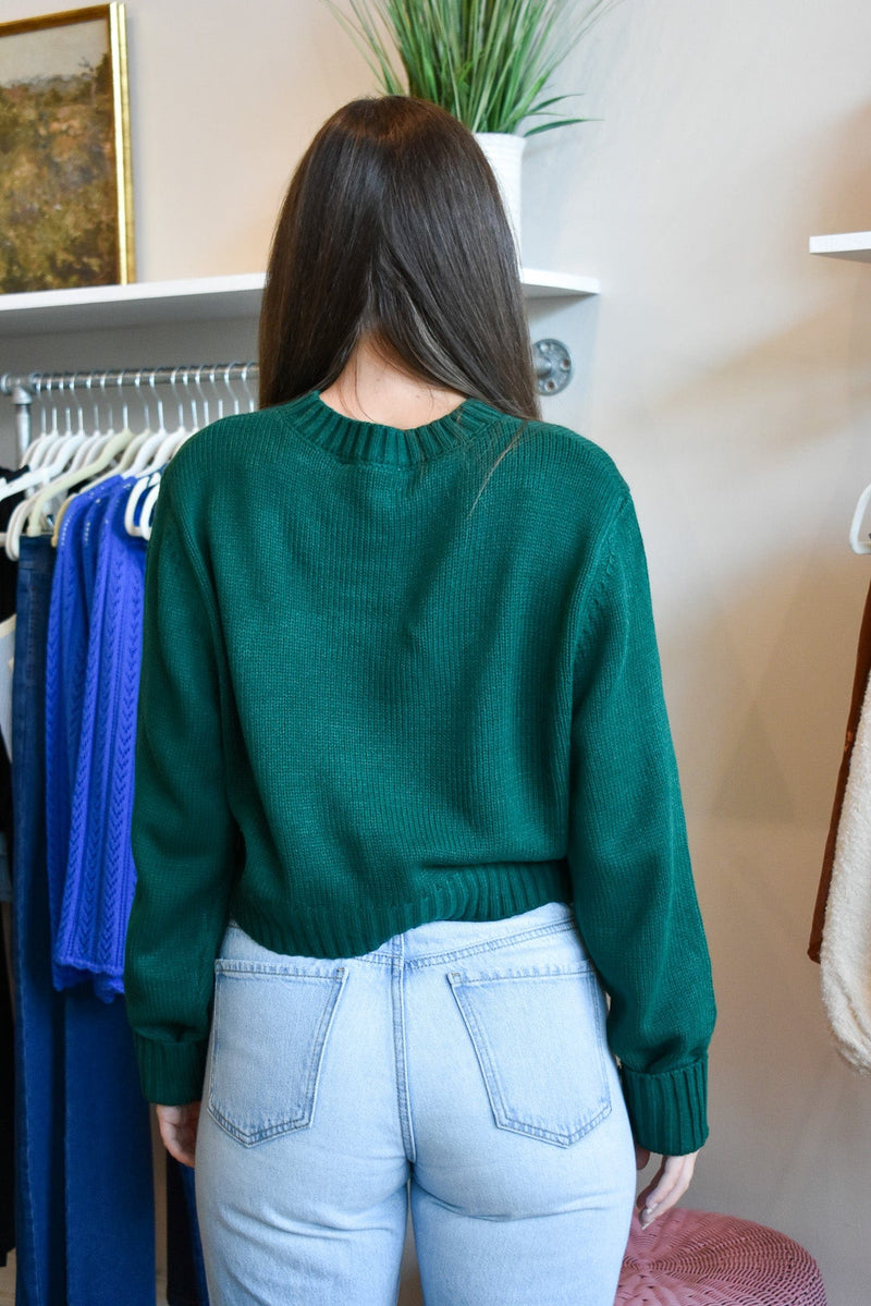Cropped Slouch Sweater- 2 Colors!