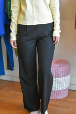 Archer Black Button Detail Pant