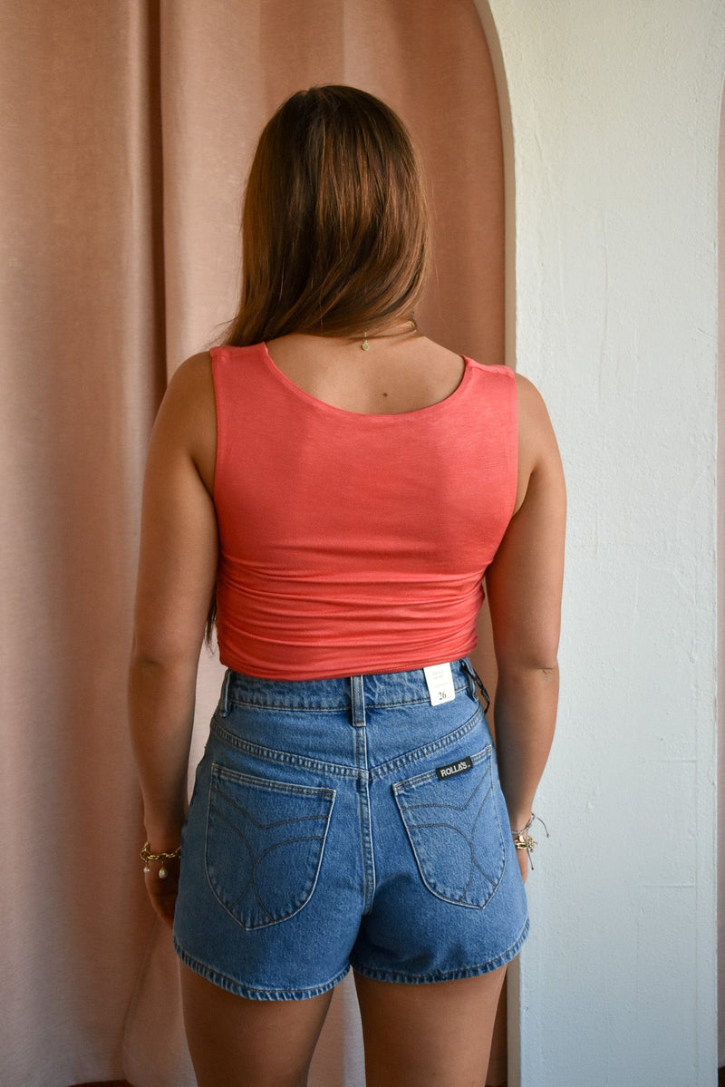 Gather Ruched Sleeveless Top- 2 Colors!
