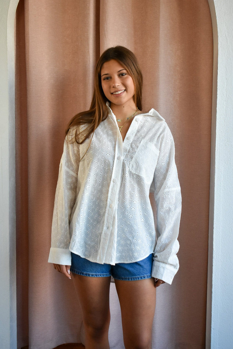 Harper Button Front Blouse