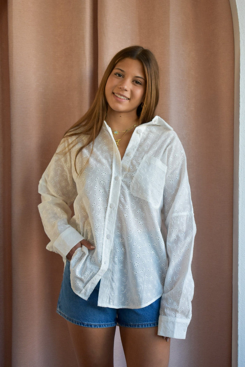 Harper Button Front Blouse