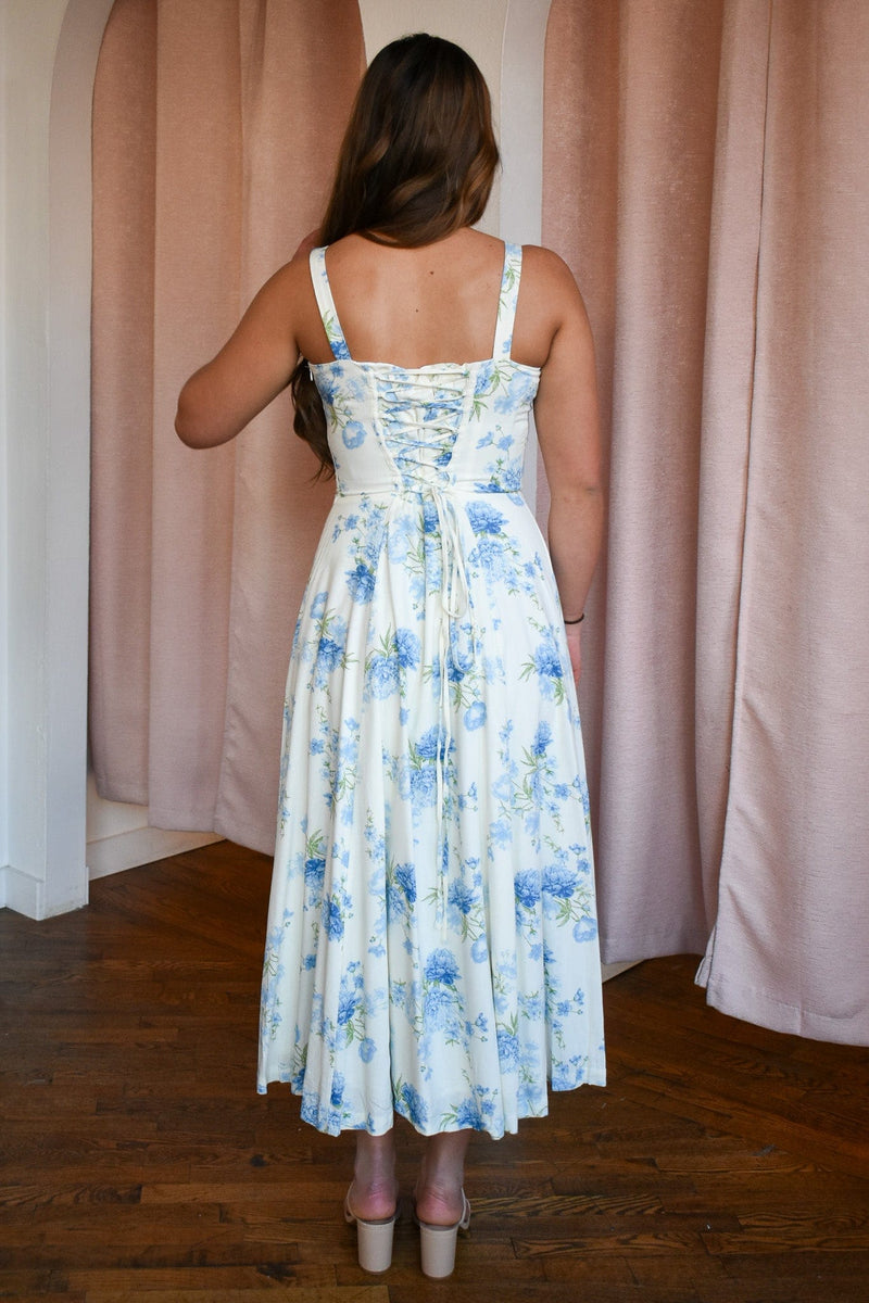 RESTOCK- Venezia Porcelain Midi Dress