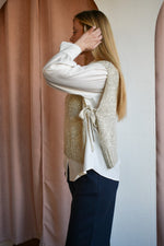 Individuality Side Tie Sweater Vest