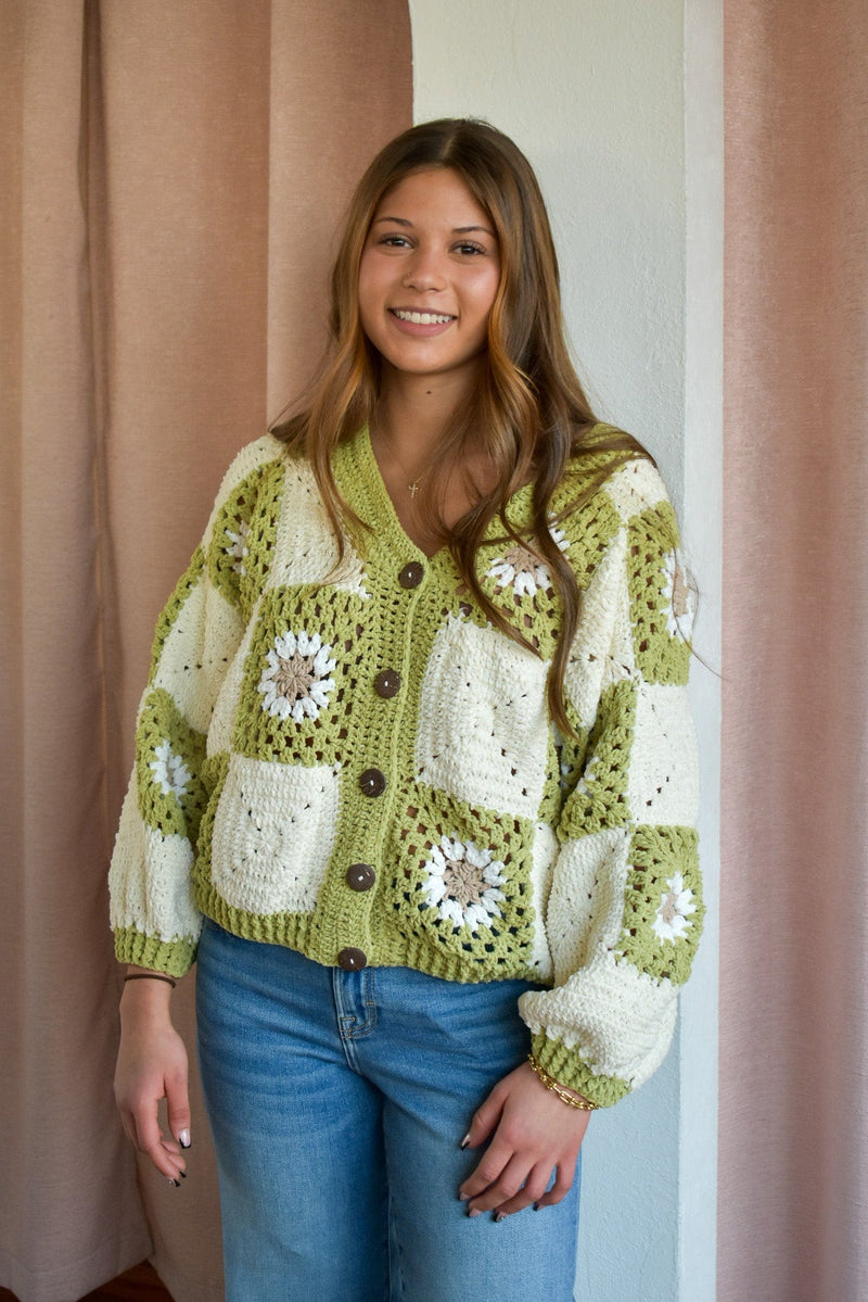 Myriam Daisy Crochet Cardigan