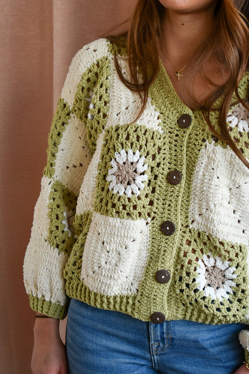 Myriam Daisy Crochet Cardigan