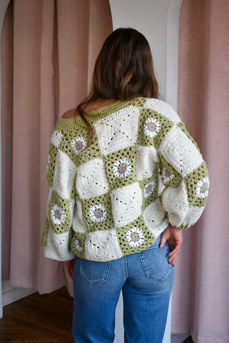 Myriam Daisy Crochet Cardigan