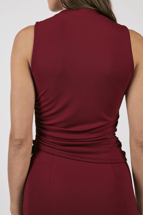 Fiery Spirit Ruched Side Top