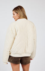 Jill Reversible Zip Up Bomber Jacket