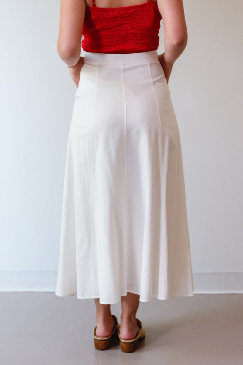 Lifeline White Maxi Skirt