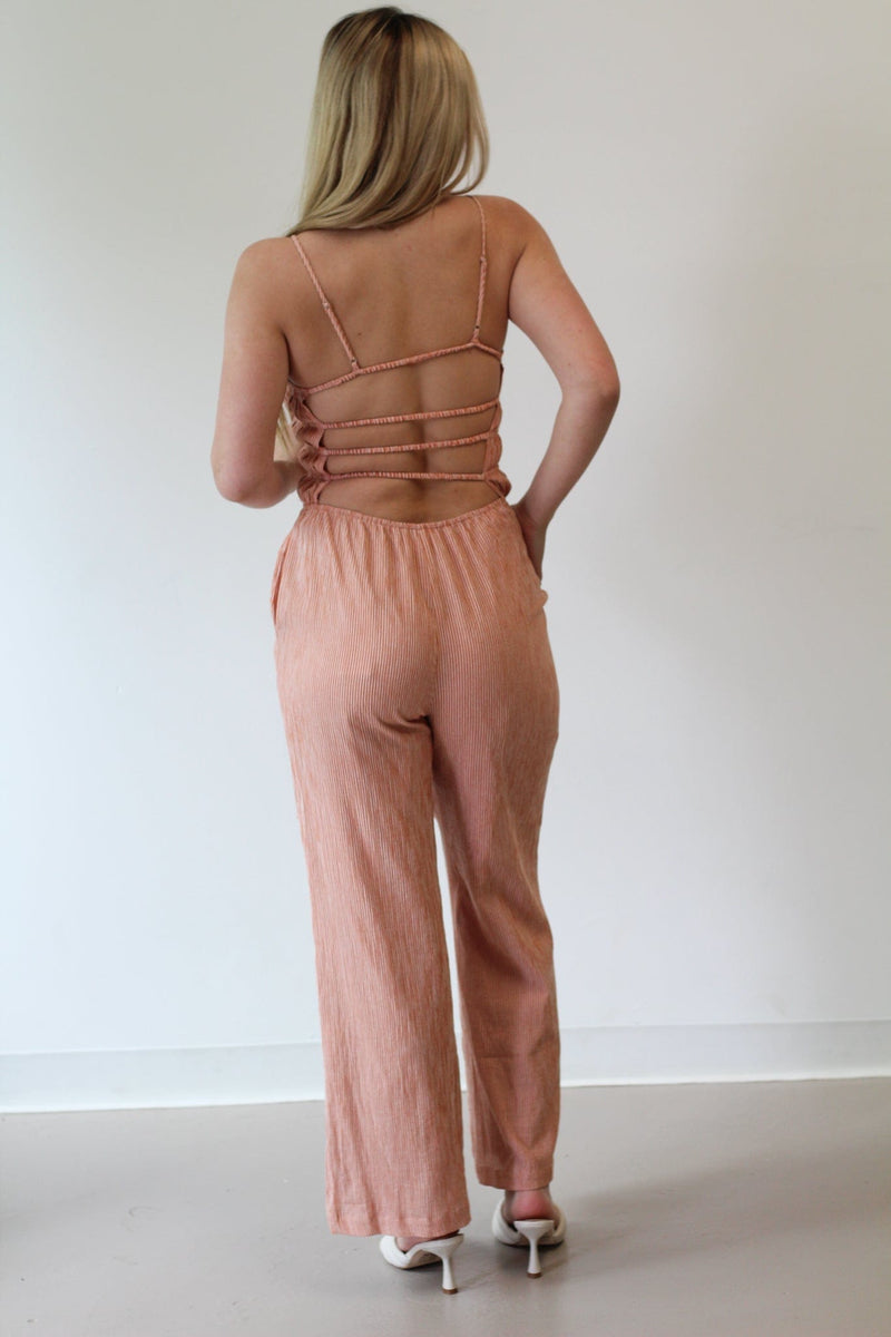 Canyon Land Open Back Jumpsuit