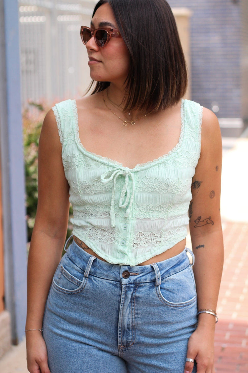 Newly Minted Bustier Style Top