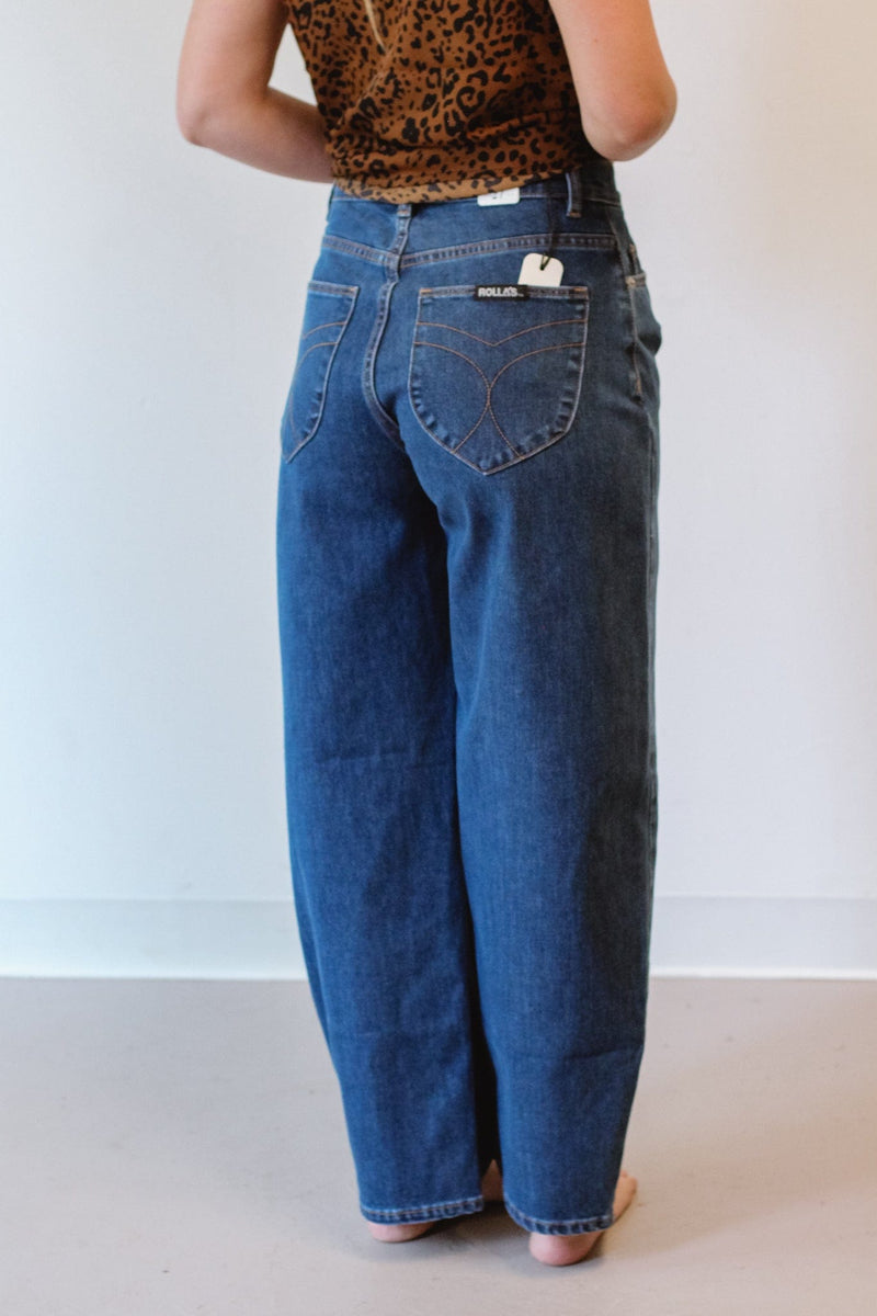 Rollas Gigi Barrel Jeans- Forever Blue