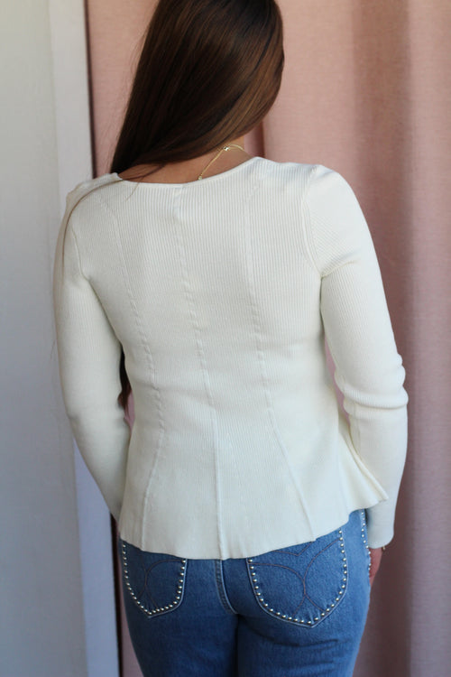 Quinn Peplum Sweater