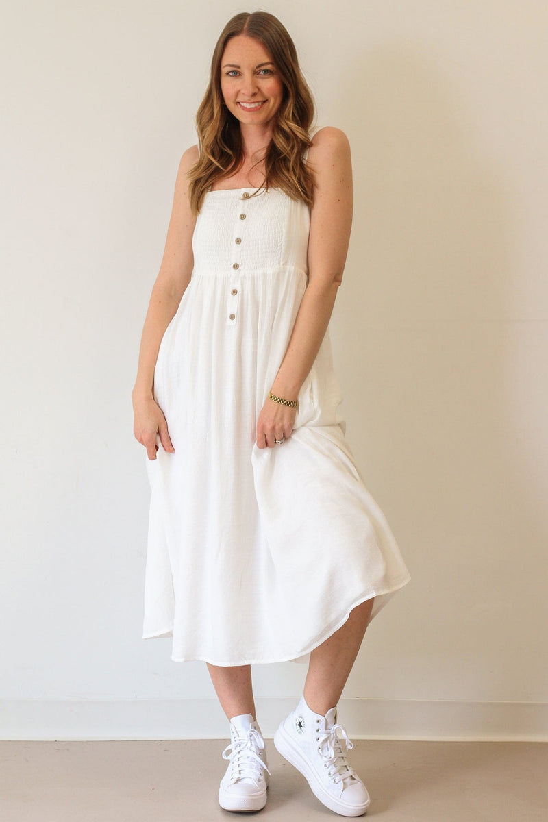 Bay Ivory Midi Dress