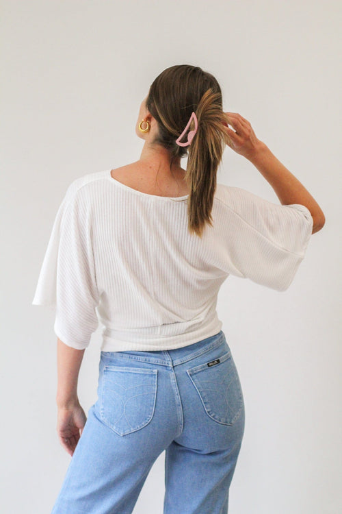 Emer Faux Wrap Top