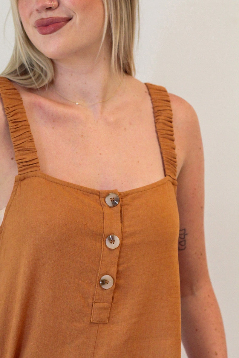Carmen Rust Jumpsuit