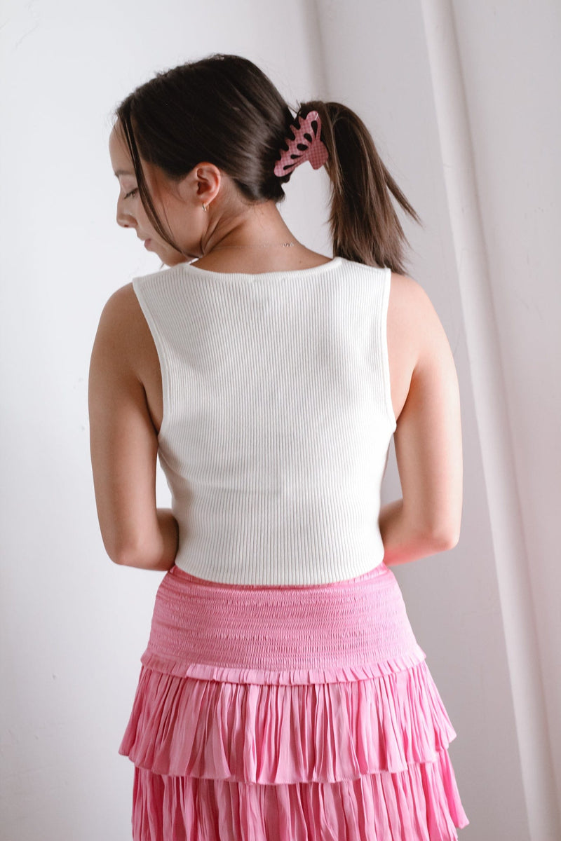 Too Cool Square Neck Tank- 2 Colors!
