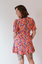 Living In Color V-Neck Mini Dress