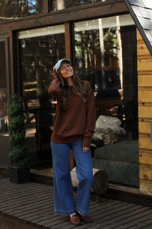 Brown Sugar Crewneck Sweater