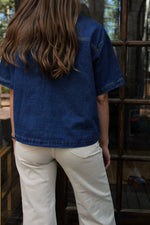 Melbourne Boxy Denim Crop