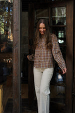 Lauren Plaid Ruffle Top