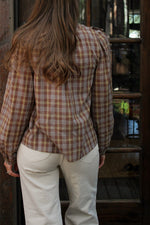 Lauren Plaid Ruffle Top