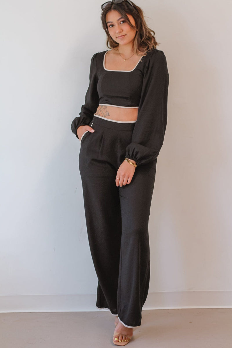 Elizabeth Contrast Top