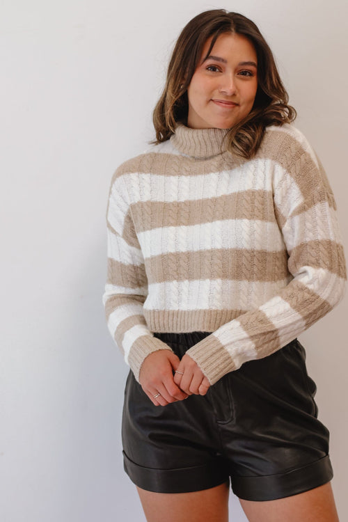 Sophie Striped Turtleneck
