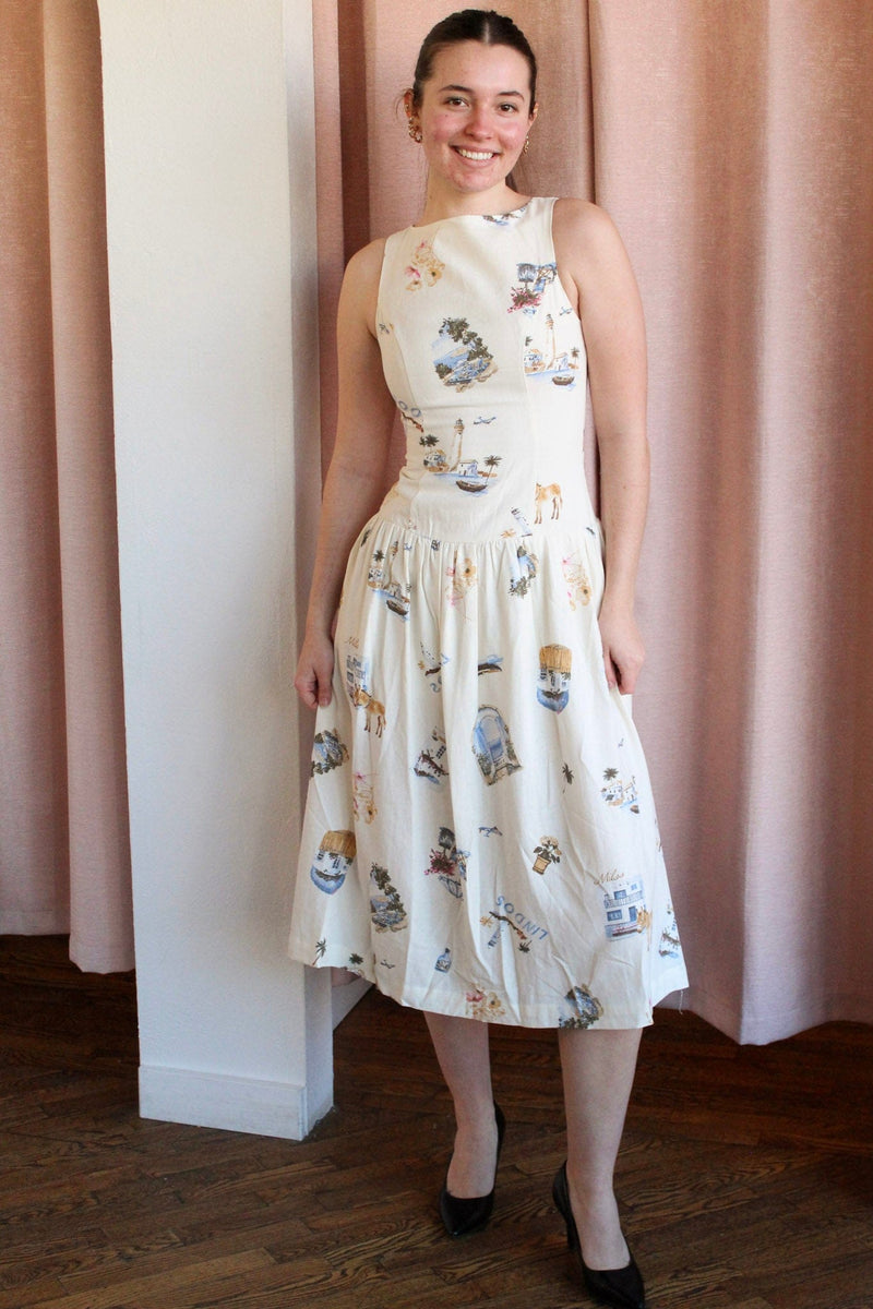 Bailey Drop Waist Midi Dress  Vintage Willows Boutique