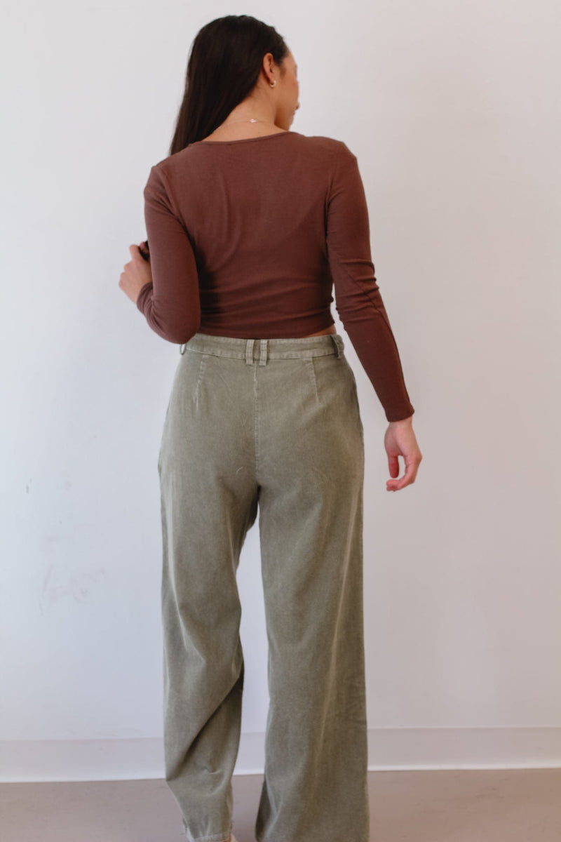 S'mores Tie Front Top