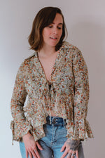 Fall's Florals Blouse