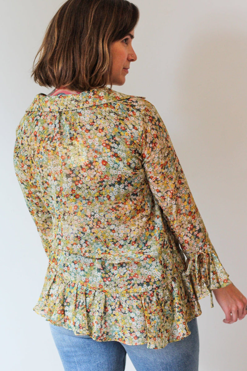 Fall's Florals Blouse