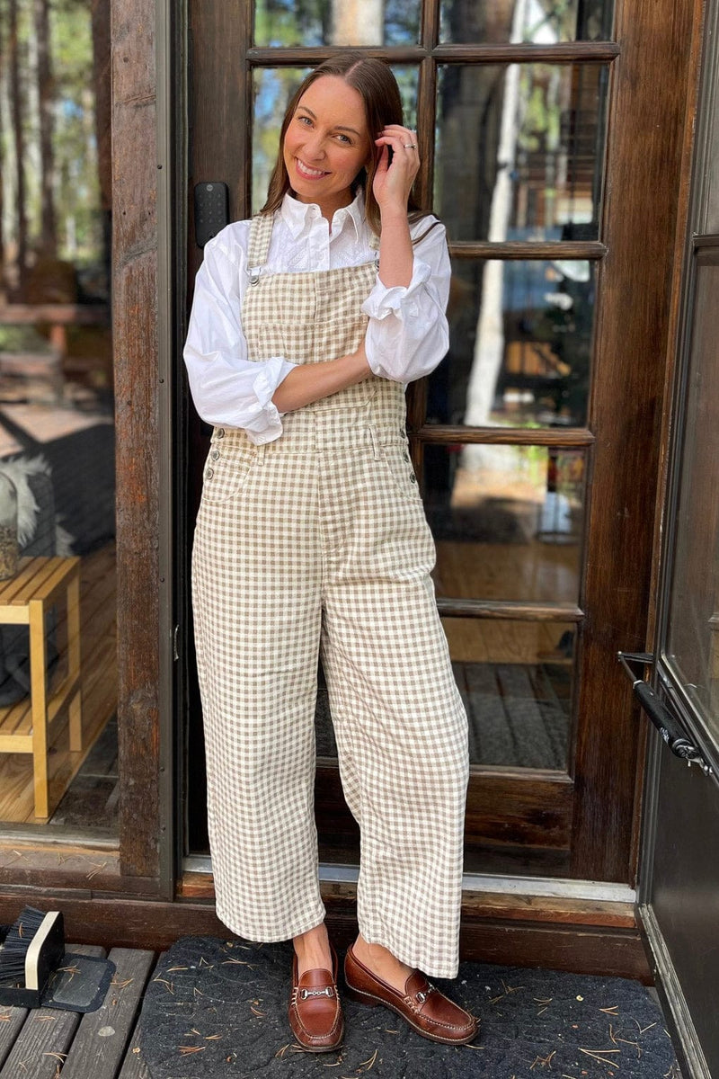 Amie Gingham Overalls
