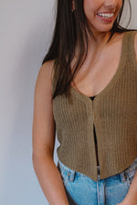 Olive Knit Vest