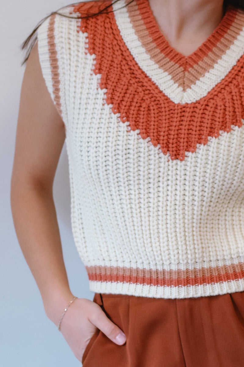 Listen Up Striped Sweater Vest