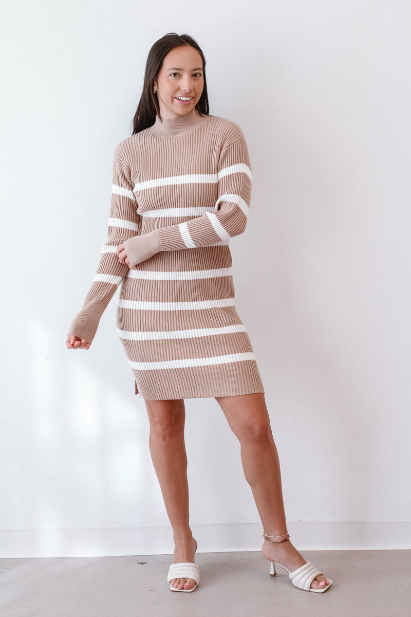 Boardwalk Stripe Sweater Dress