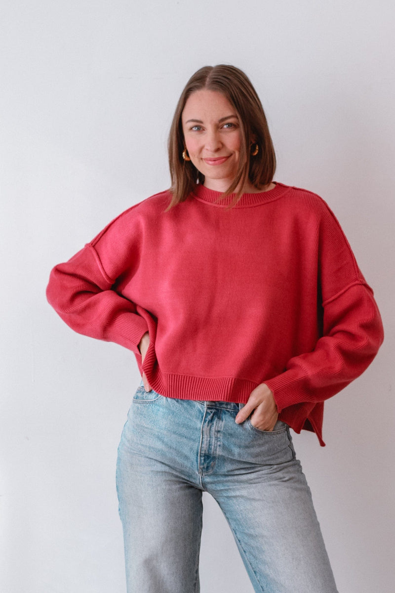Be Free Crop Sweater - 3 Colors!